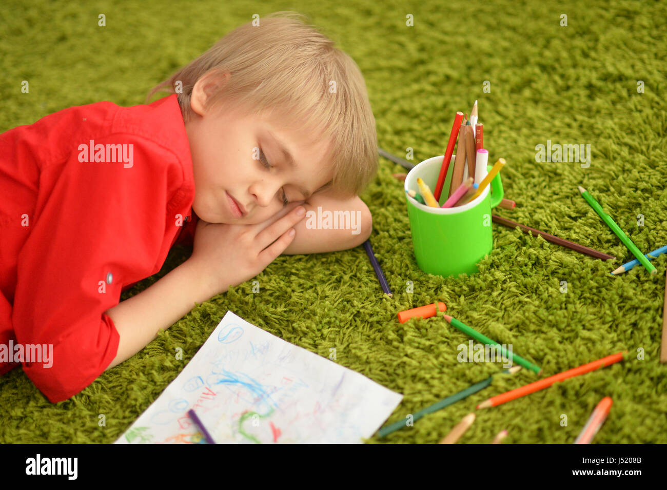 School Boy Sleeping Desk Stock Photos School Boy Sleeping Desk