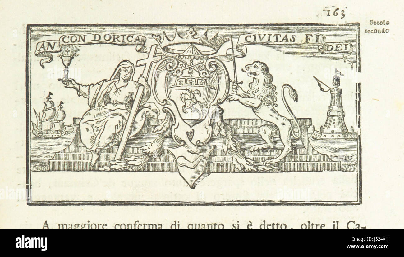 Istoria d'Ancona, capitale della Marca Anconitana Stock Photo Alamy