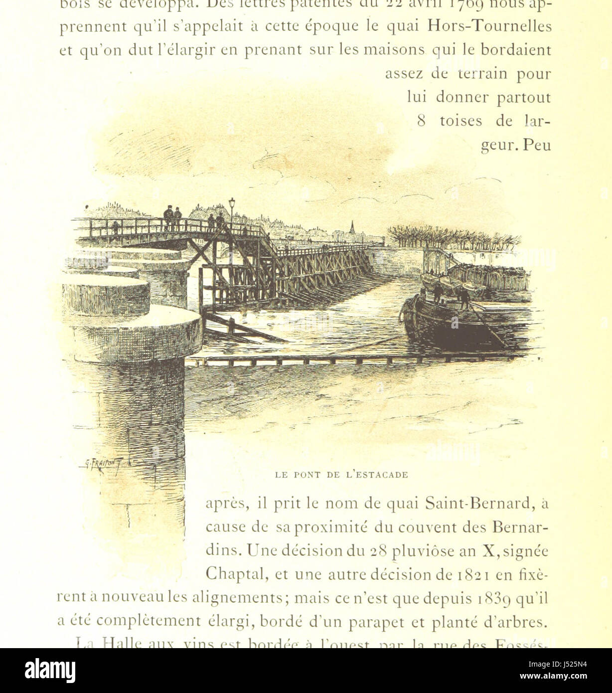 La Seine à travers Paris. Illustrée de ... dessins ... et de ... compositions en couleurs par G. Fraipont Stock Photo