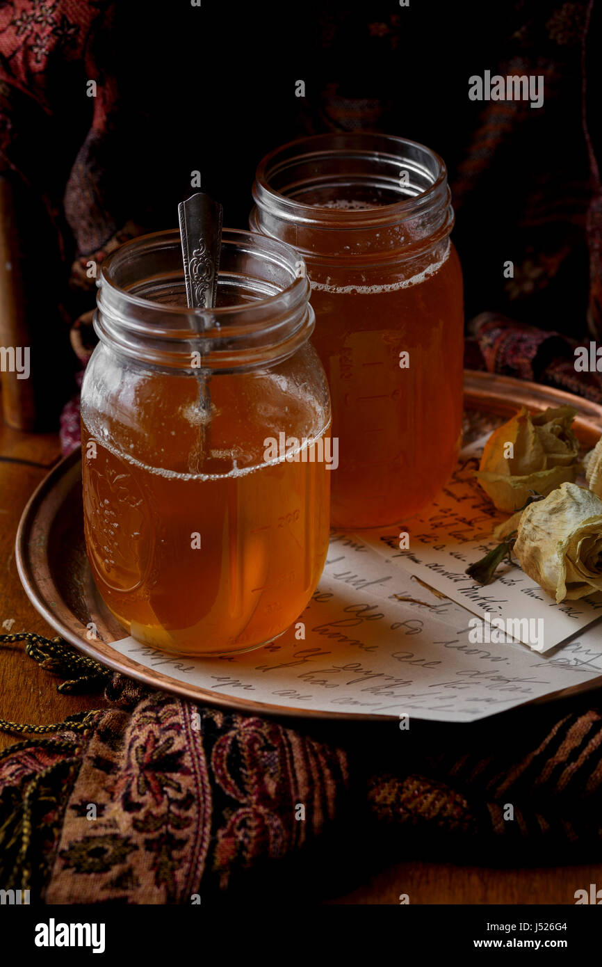 Ghee in a jar Stock Photo Alamy
