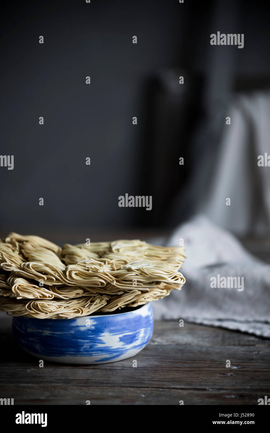 Dried egg noodles Stock Photo Alamy