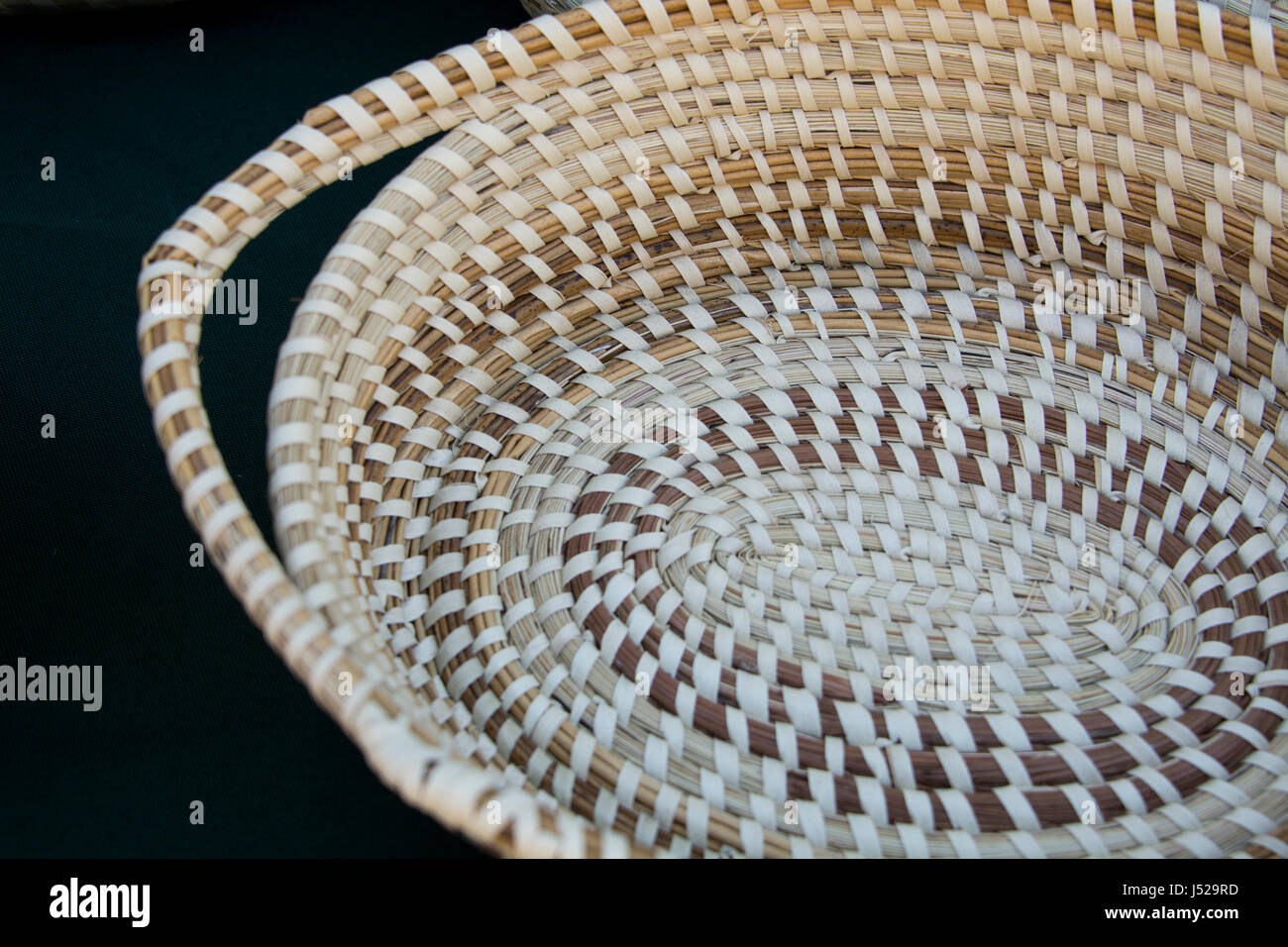 South Carolina, Charleston. Traditional hand coiled Gullah sweetgrass