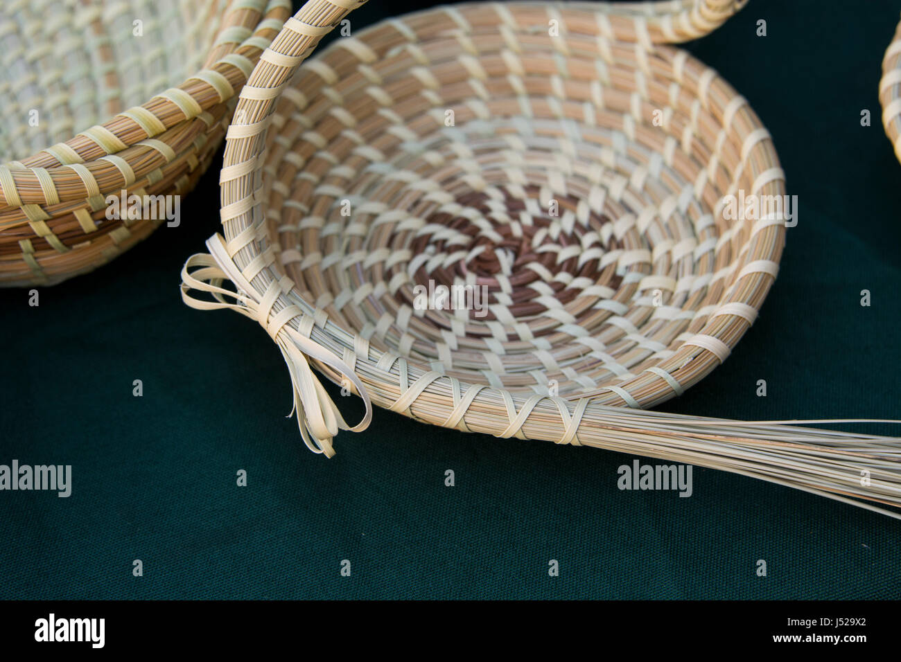 South Carolina, Charleston. Traditional hand coiled Gullah culture