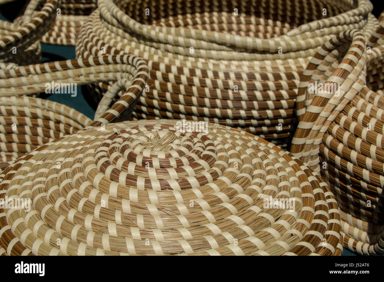 South Carolina, Charleston. Traditional hand coiled Gullah culture