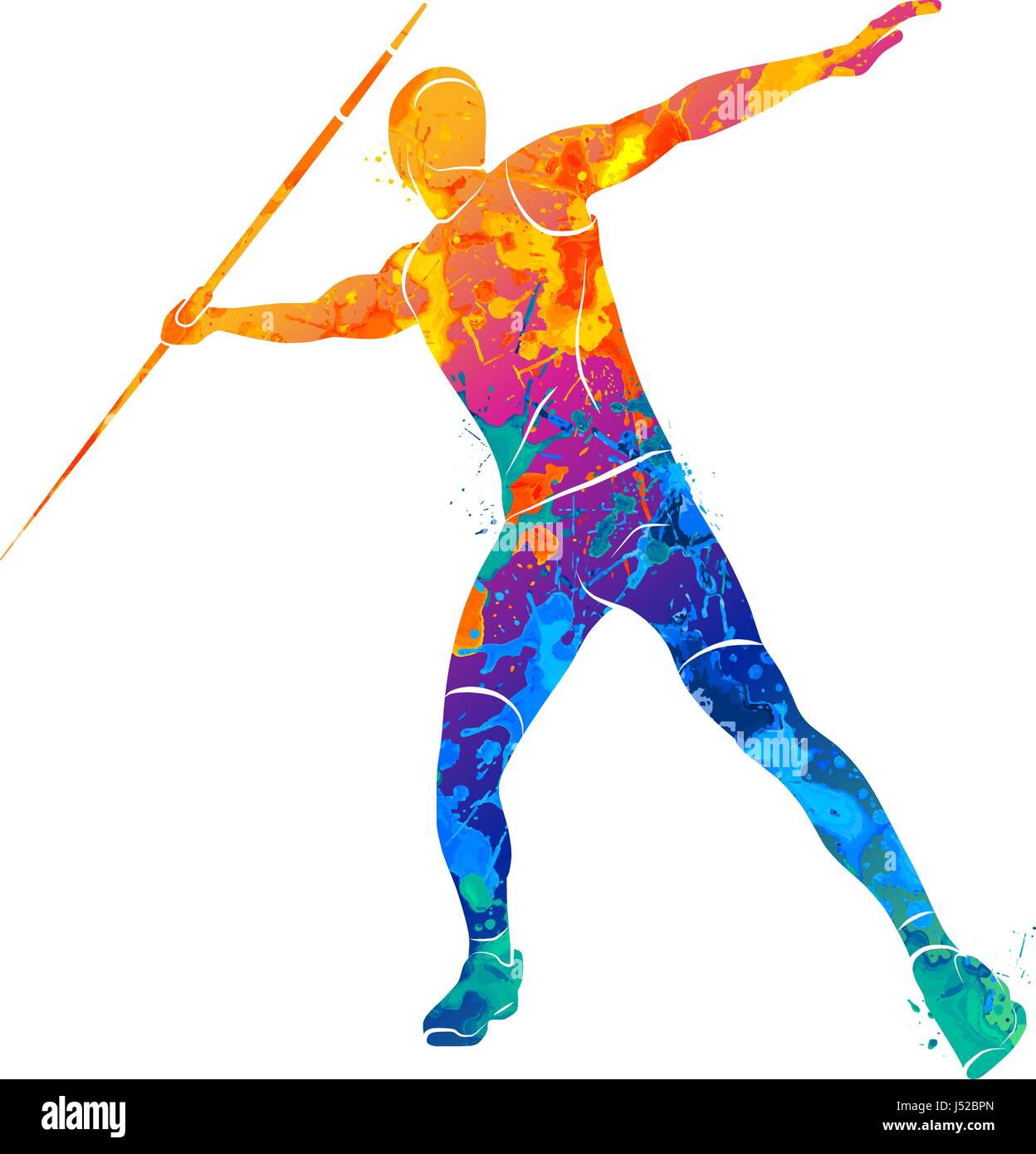 Javelin throw Athlete Stock Vector Image & Art Alamy
