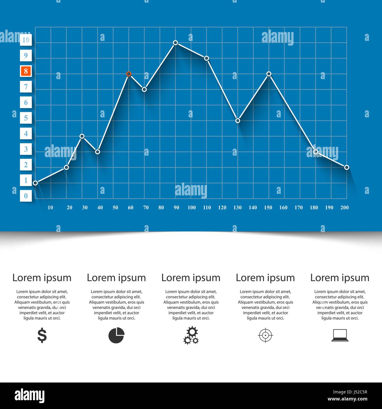 Business infographics. 3D charts and graphs. Stock Vector