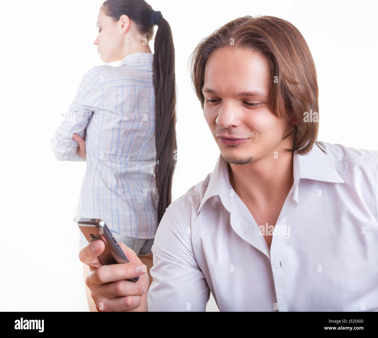 Man looking woman after hi-res stock photography and images - Alamy