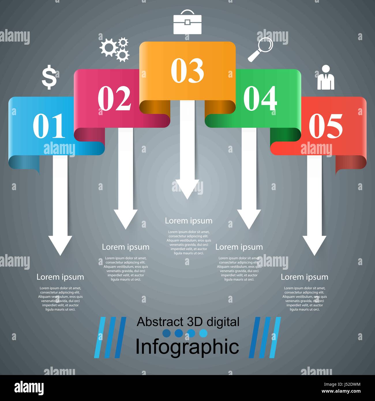 Origami Inforgraphics Business Infographics origami style Vector illustration Stock Vector ...