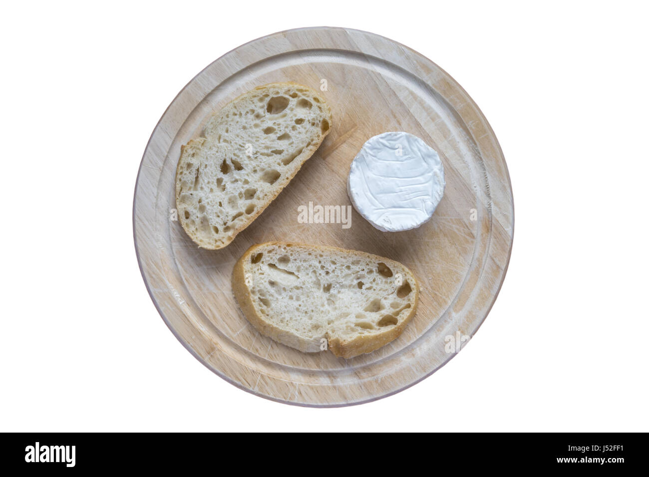Sourdough bread and Goats Cheese on a bread board Stock Photo Alamy