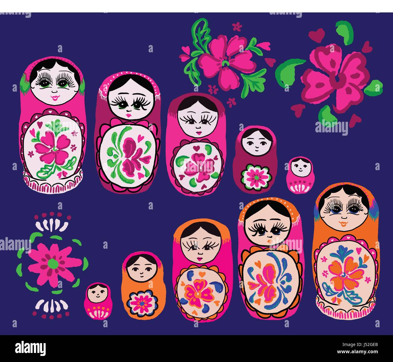 matryoshka vector, russian doll vector illustration Stock Vector Image & Art Alamy