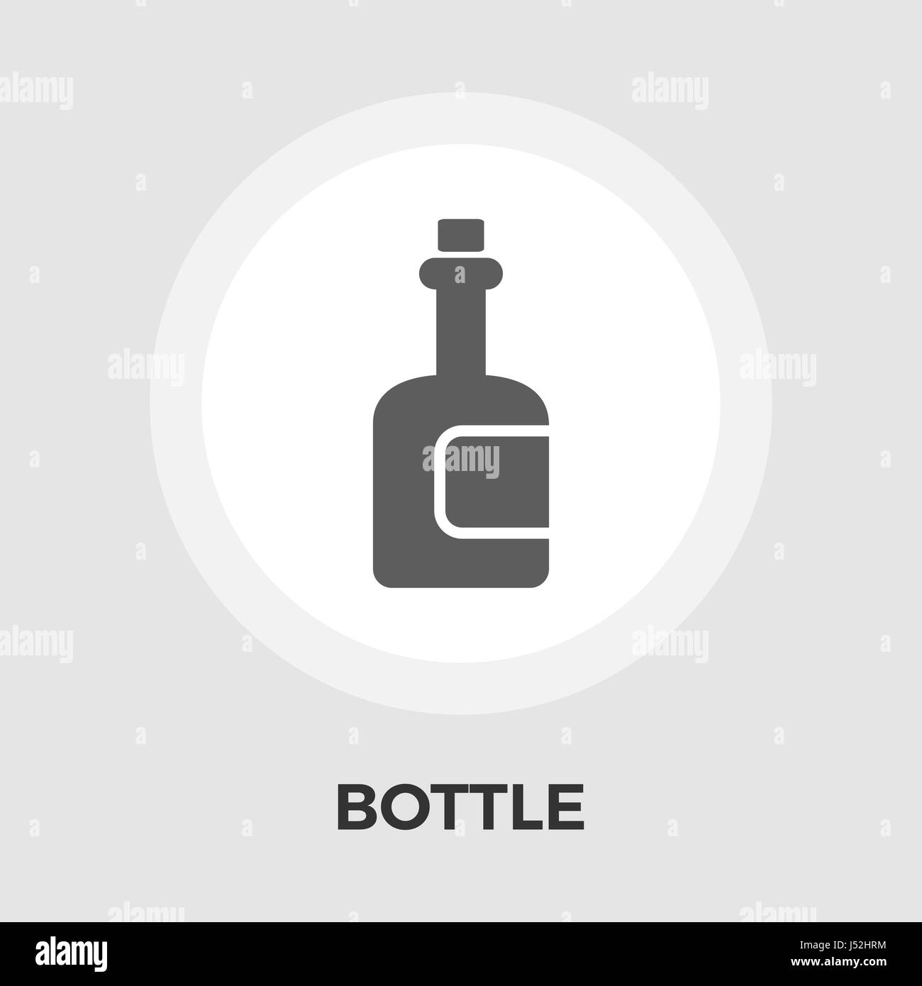 Bottle flat icon Stock Vector Image & Art - Alamy