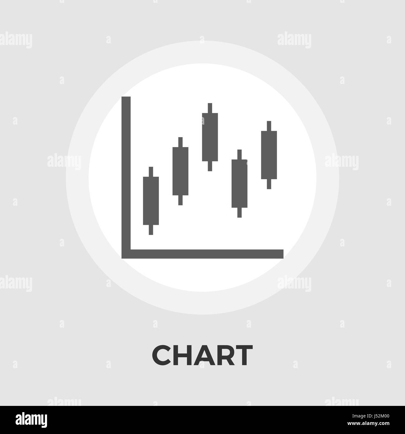 Chart Icon Vector. Flat icon isolated on the white background. Editable ...