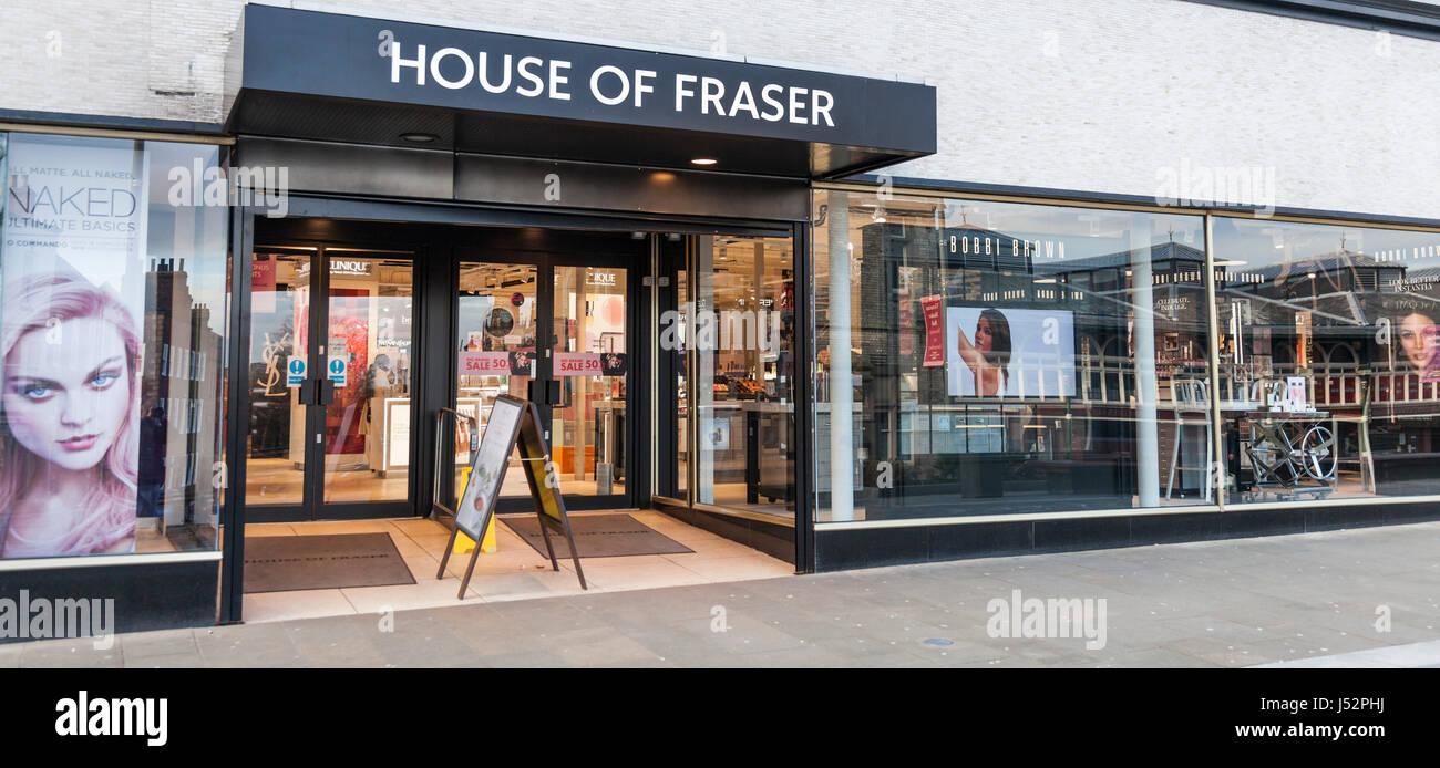 Exterior of House of Fraser store in Darlington,England,UK Stock Photo
