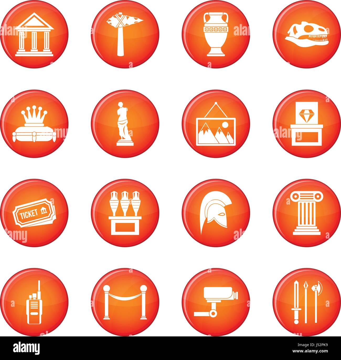 Museum icons vector set Stock Vector Image & Art - Alamy