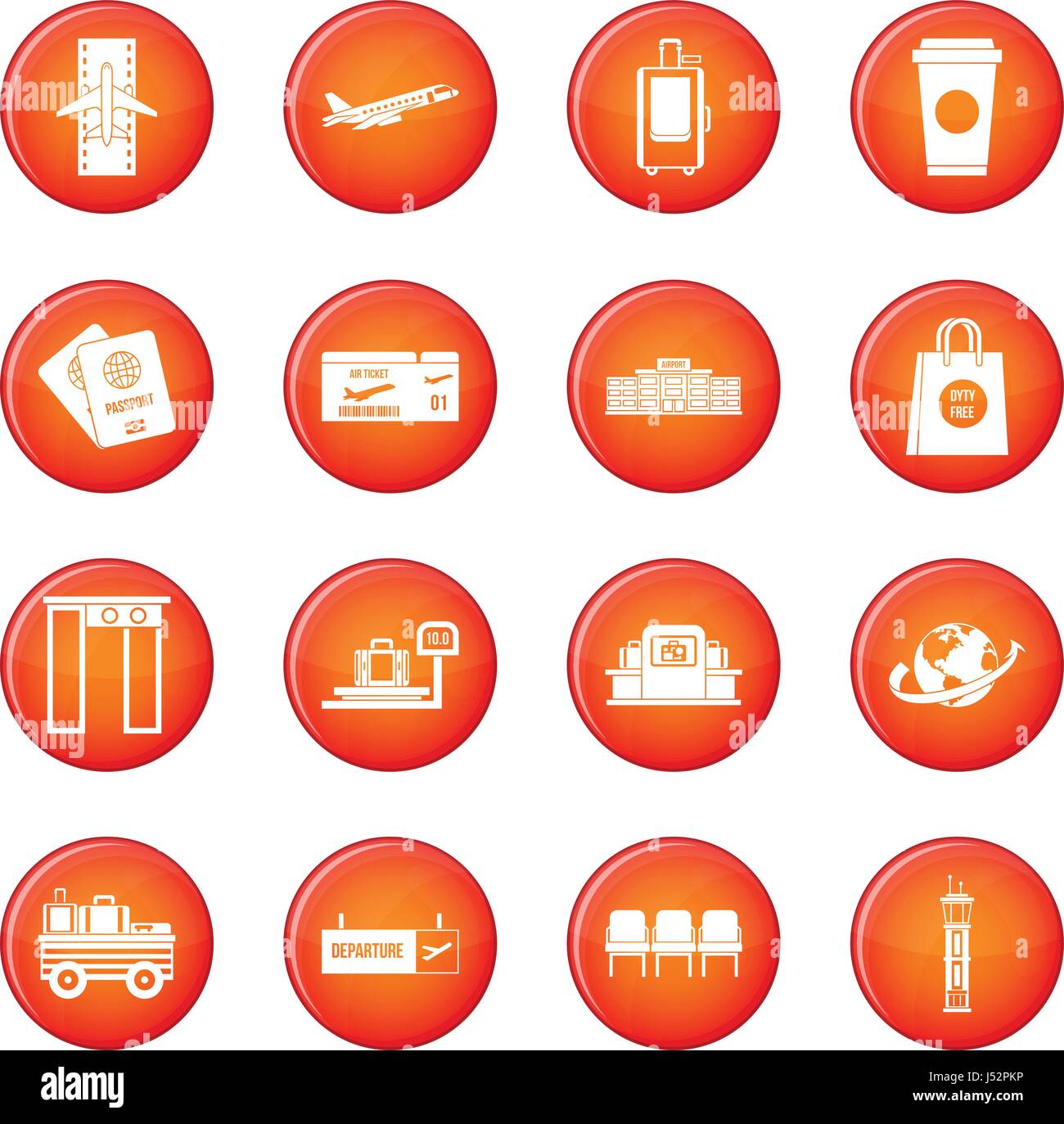 Airport icons vector set Stock Vector Image & Art - Alamy