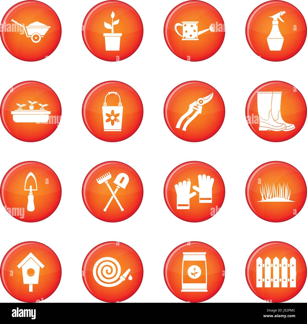 Gardening icons vector set Stock Vector Image & Art - Alamy