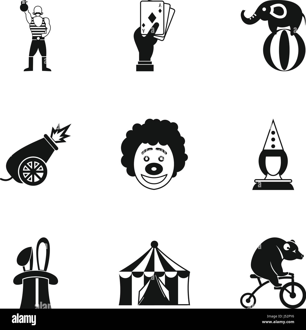 Inside the circus elephant Stock Vector Images - Alamy