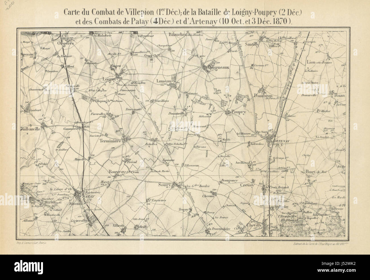 Image taken from page 227 of 'Guerre franco-allemande de 1870-71. La défense nationale. Sur la Loire. Batailles & combats' Stock Photo