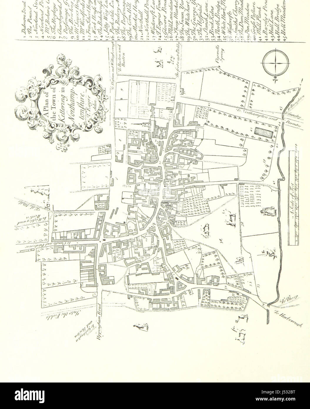 Image taken from page 10 of 'A Sketch of the History of the Town of Kettering, together with some account of its worthies ... Illustrated by Hugh Wallis. [With a supplement.]' Stock Photo