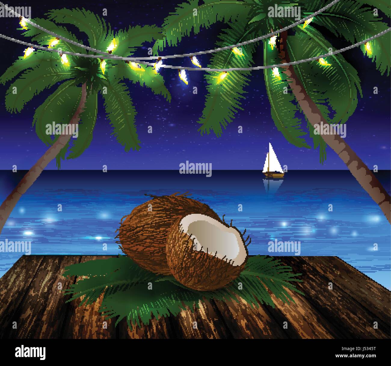 tropical vector background Stock Vector Image & Art - Alamy