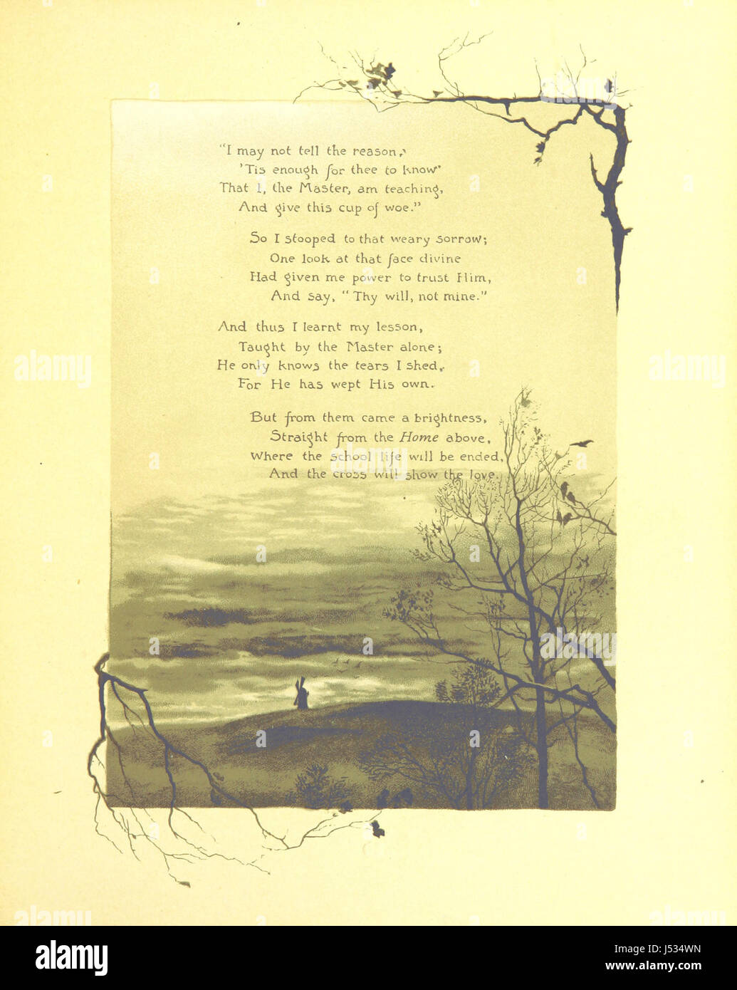 As Thy Days, So Shall Thy Strength Be.” Daily Texts And Hymns For A Month.  Illustrated By Fred. Hines Stock Photo - Alamy