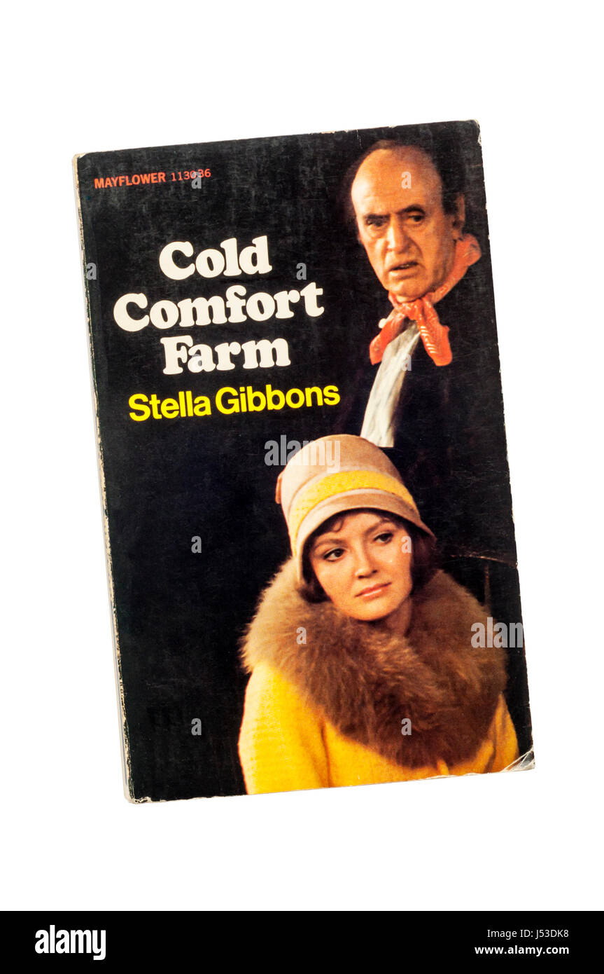 A paperback copy of Cold Comfort Farm by Stella Gibbons.  First published in 1964. Stock Photo