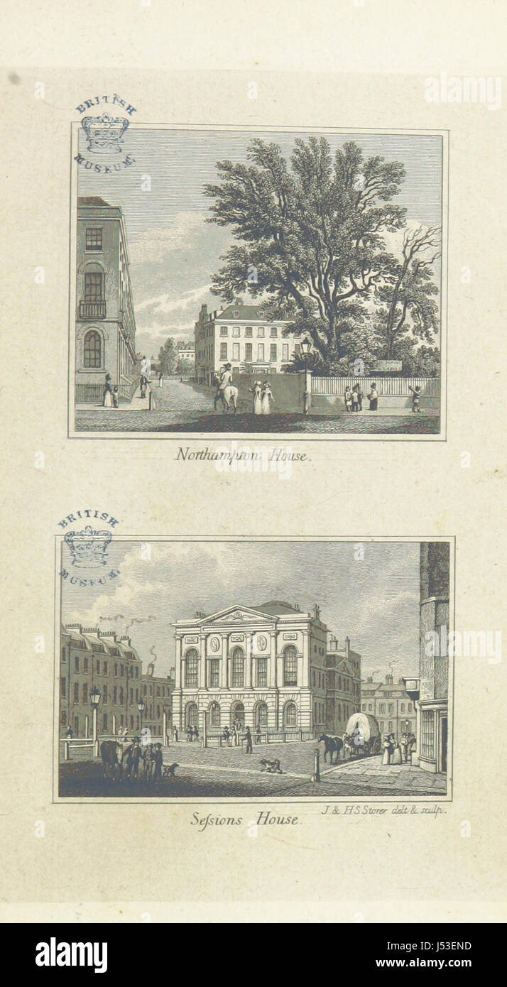 History and Description of the Parish of Clerkenwell ... With numerous engravings, by J. & H. S. Storer. The historical department by T. Cromwell Stock Photo