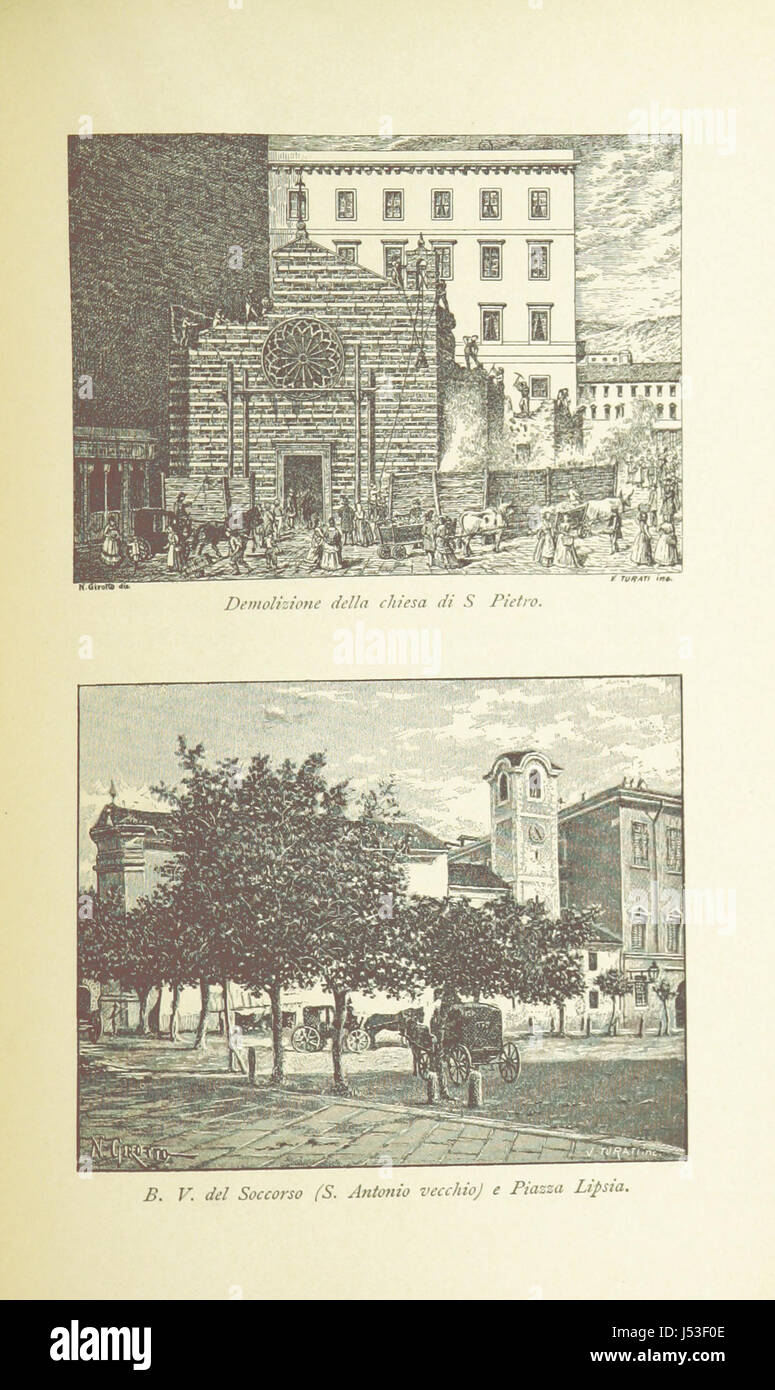 Tempi andati. Pagine della vita triestina, 1830-1848, etc. [With plates.] Stock Photo