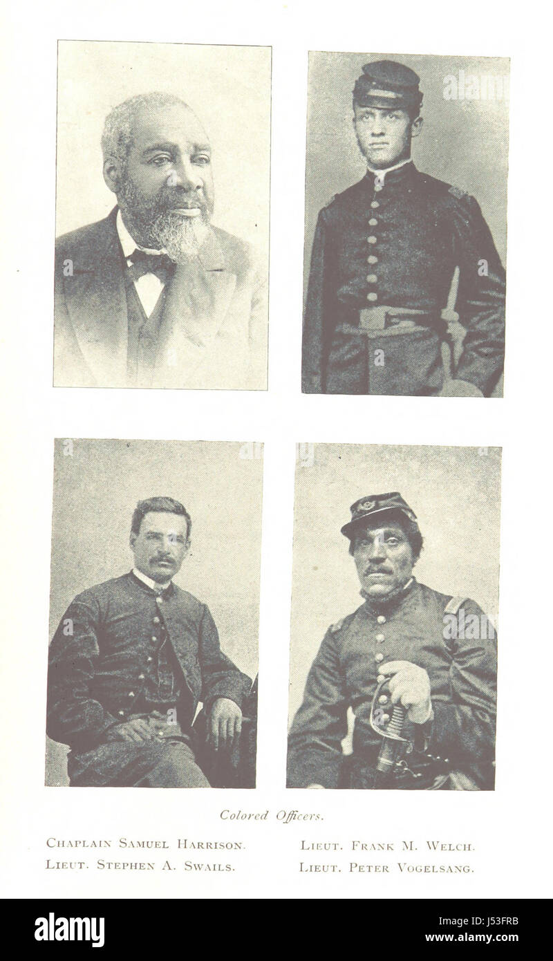 History of the Fifty-fourth Regiment of Massachusetts Volunteer Infantry, 1863-1865 Stock Photo