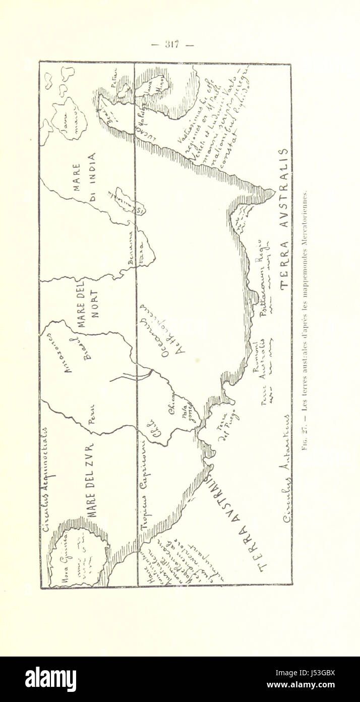 Image taken from page 333 of 'Le Continent austral. Hypothèses et découvertes' Stock Photo