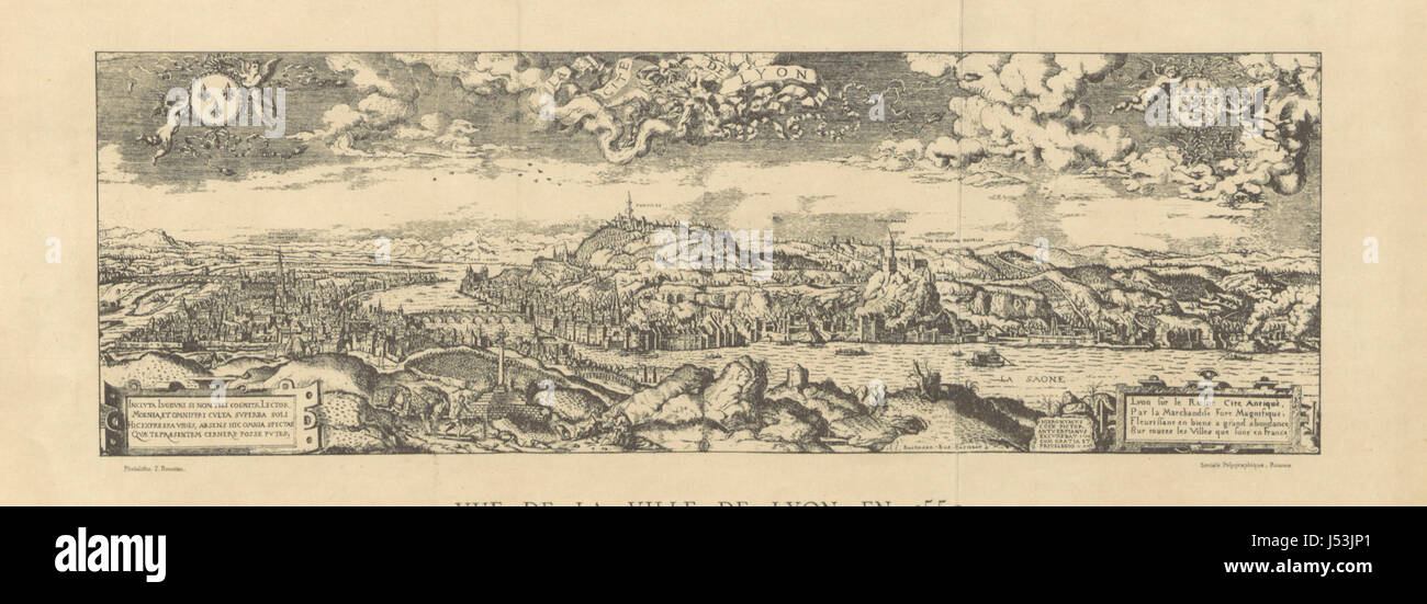 This document provides details on maps and views of Lyon from the late ...