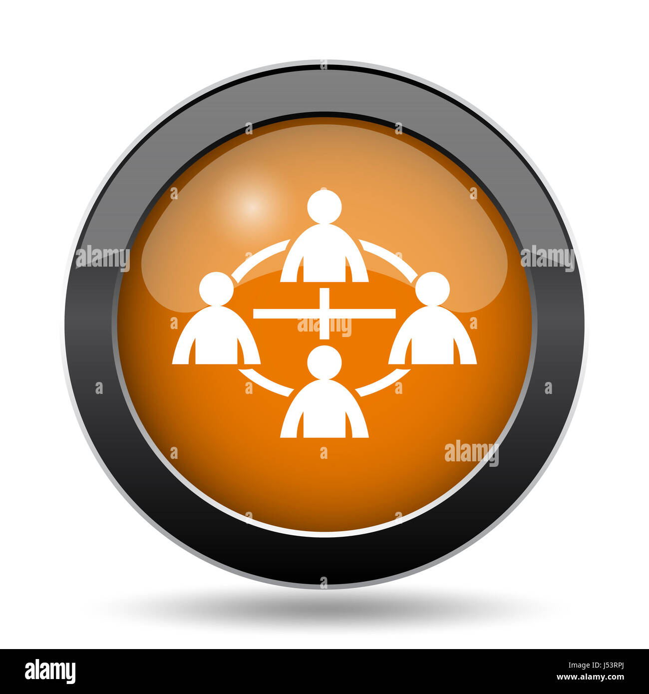 Communication icon. Communication website button on white background ...