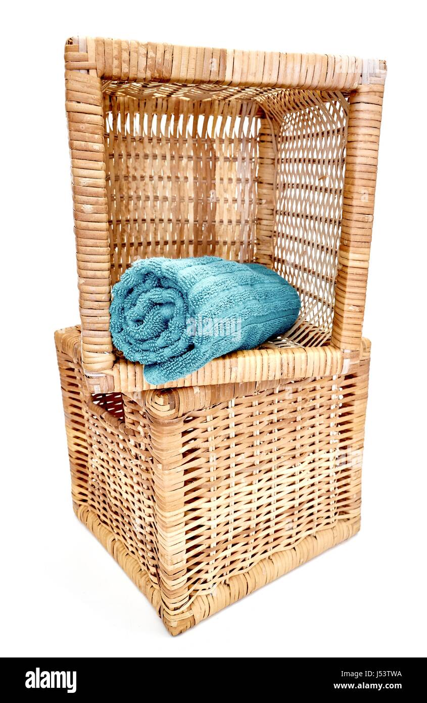 A studio photo of a cane basket Stock Photo Alamy