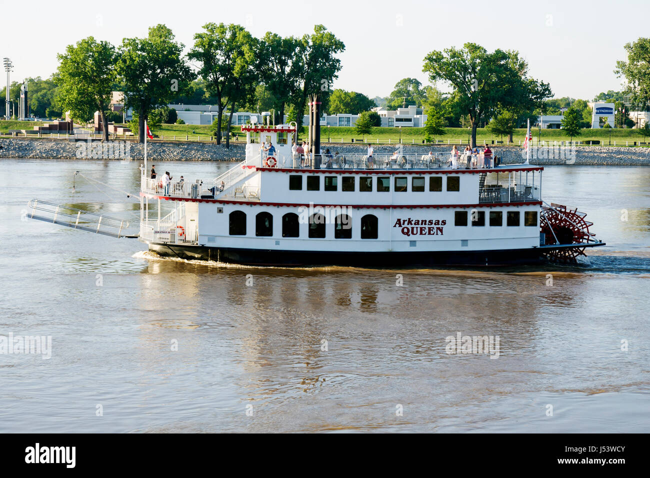 Little Rock Arkansas Arkansas River Arkansas Queen riverboat navigate