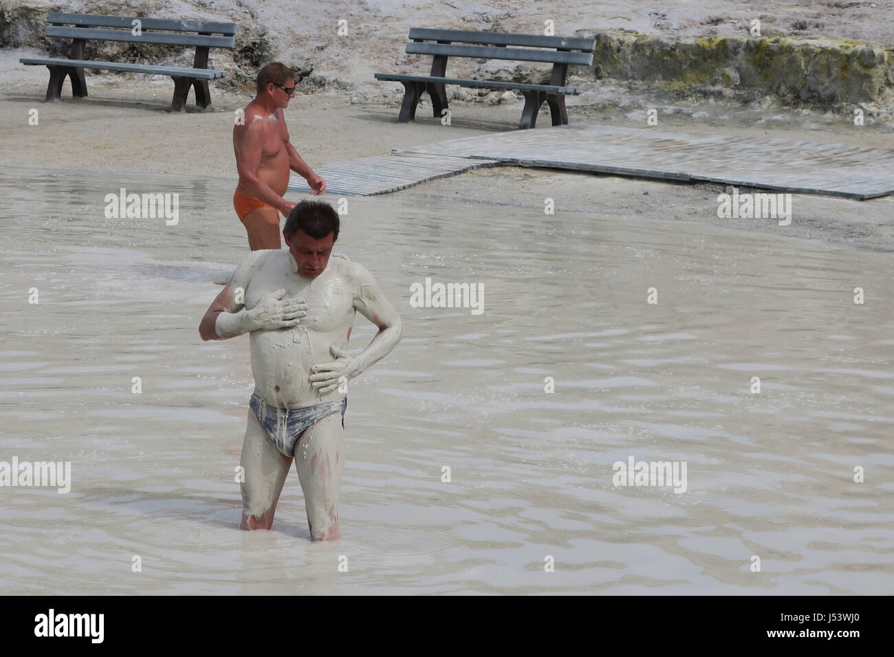 Mud body treatment italy hi-res stock photography and images - Alamy