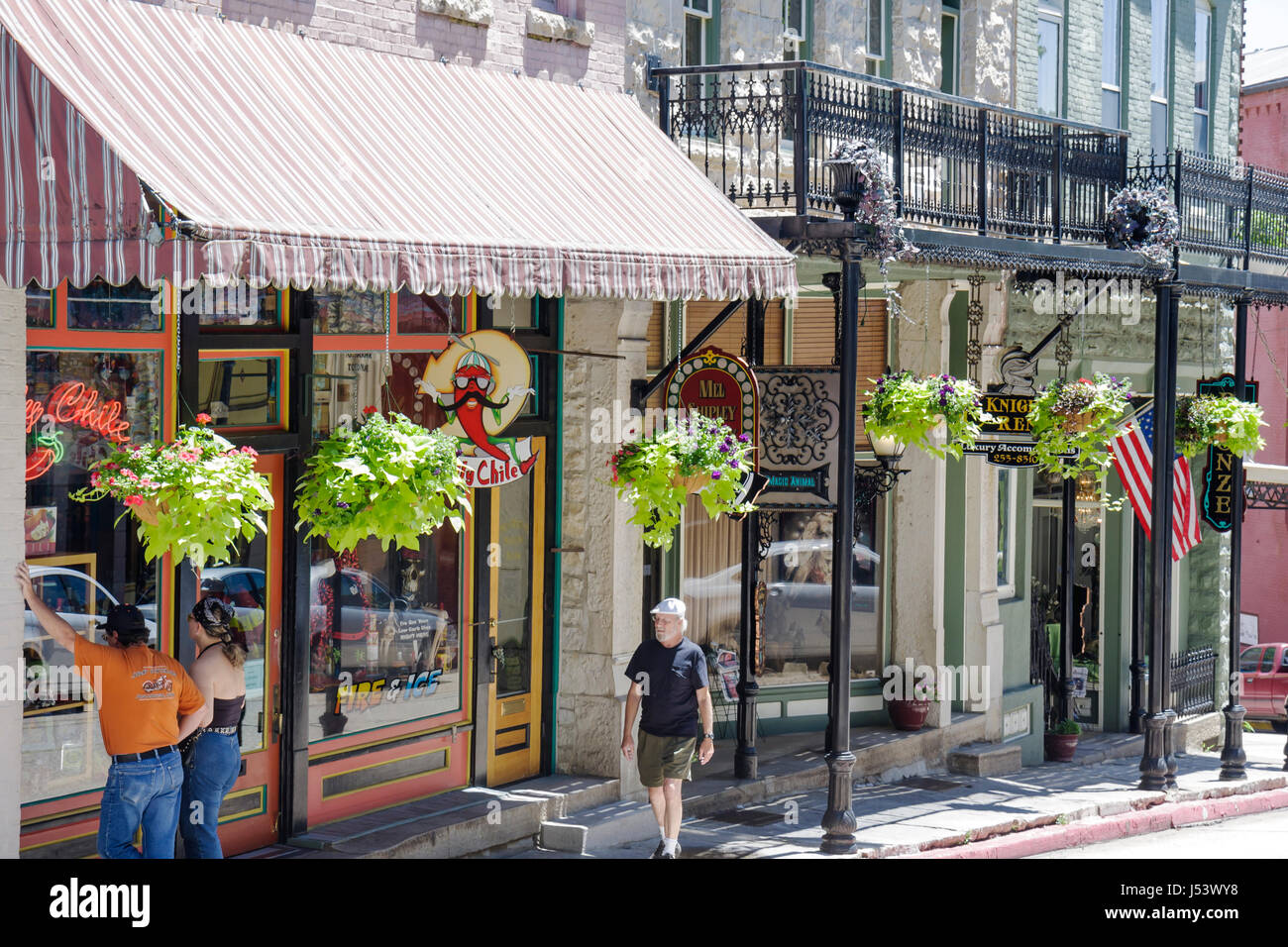 Arkansas Eureka Springs Spring Street historic building renovated Stock Photo 140842444 Alamy
