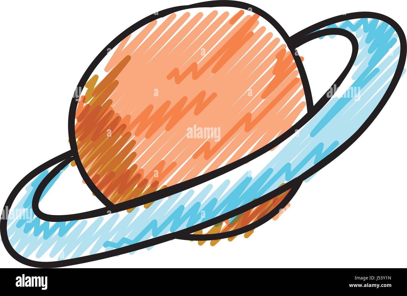 Saturn planet cartoon hi-res stock photography and images - Alamy