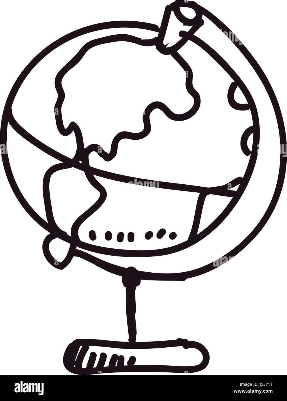 earth globe vintage Stock Vector Image & Art Alamy