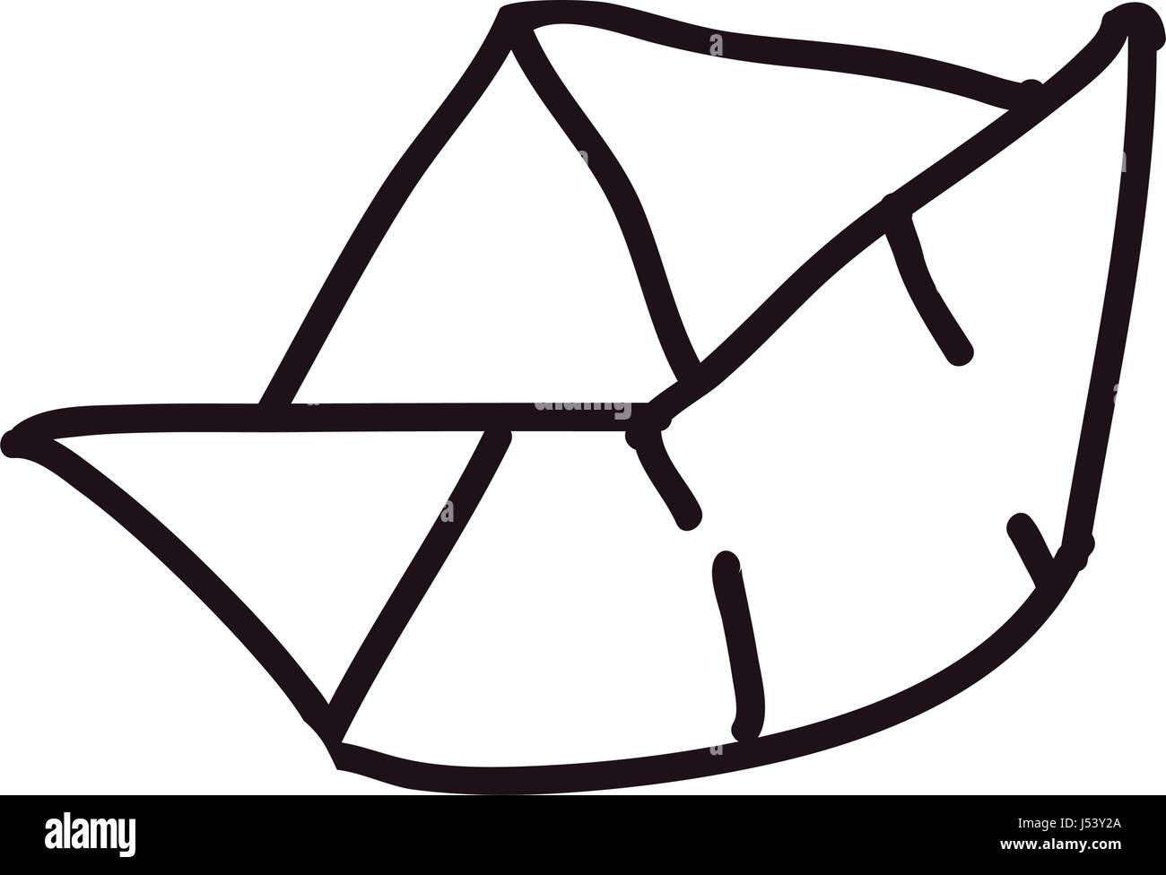 Paper Boat Stock Vector Images Alamy