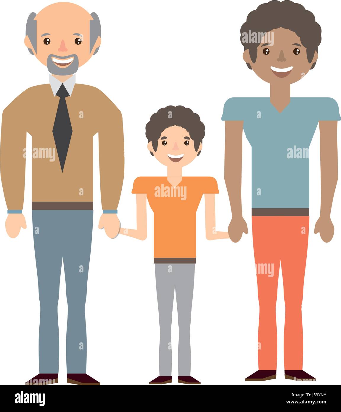 family elder son Stock Vector Image & Art Alamy