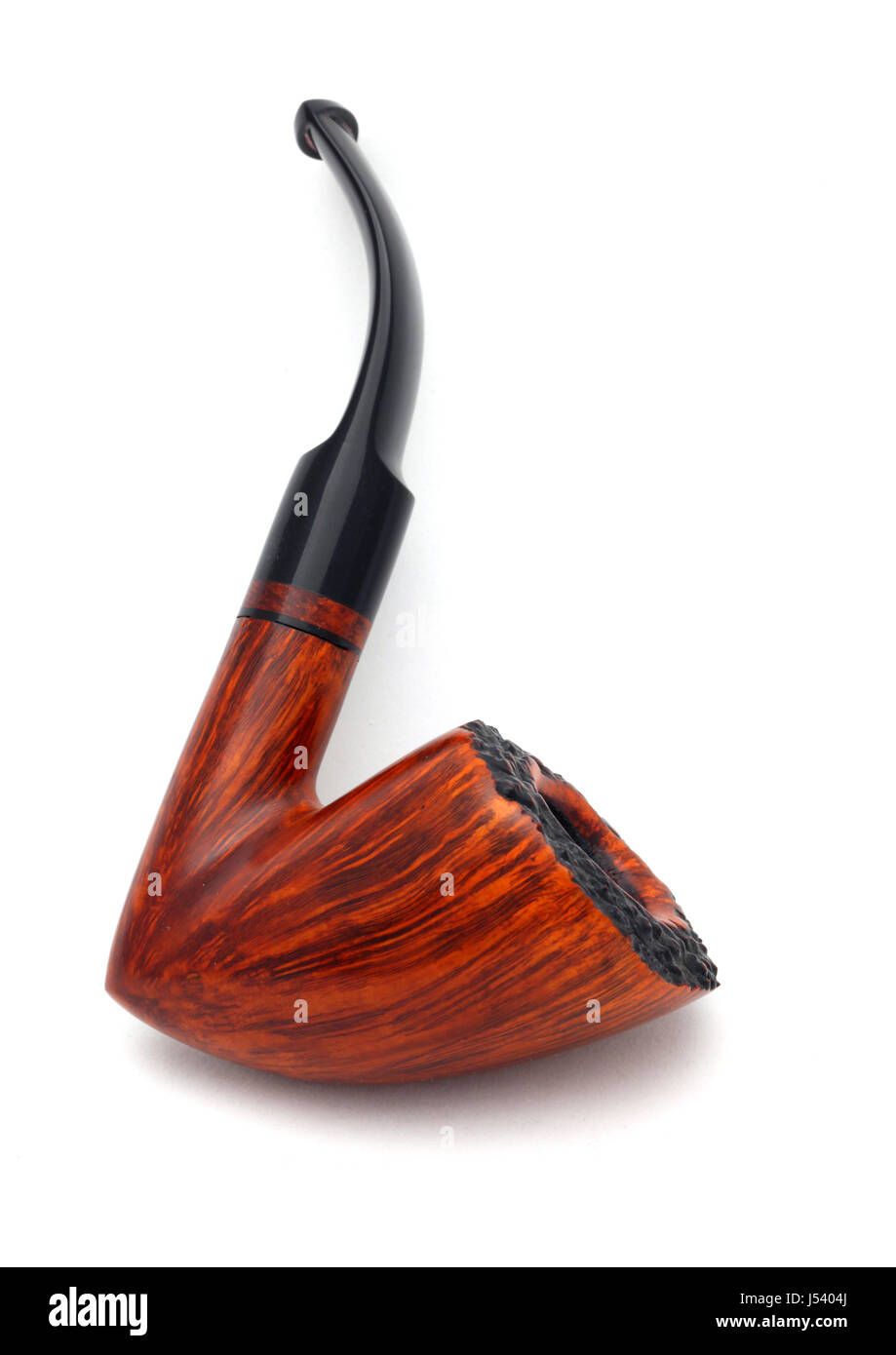 Tobacco pipe isolated on white Stock Photo