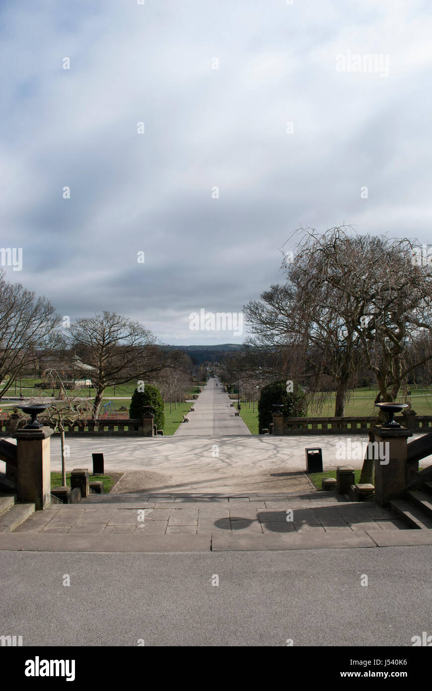Greenhead park in Huddersfield from the war memorial Stock Photo Alamy