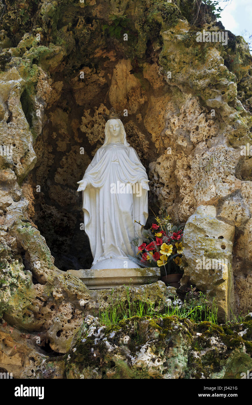 France statue our lady lourdes in hi-res stock photography and images ...