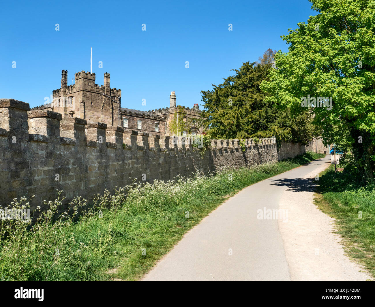 Ripley Castle 14th Century Grade I Listed Country House at Ripley North Yorkshire England Stock Photo