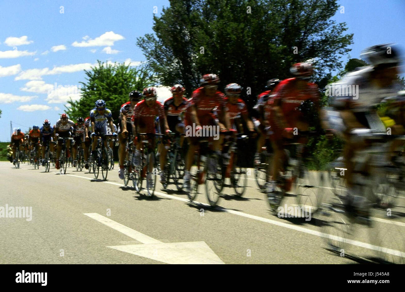 sport sports wheel contest croatia cycle race tricot istria italia endorsement Stock Photo