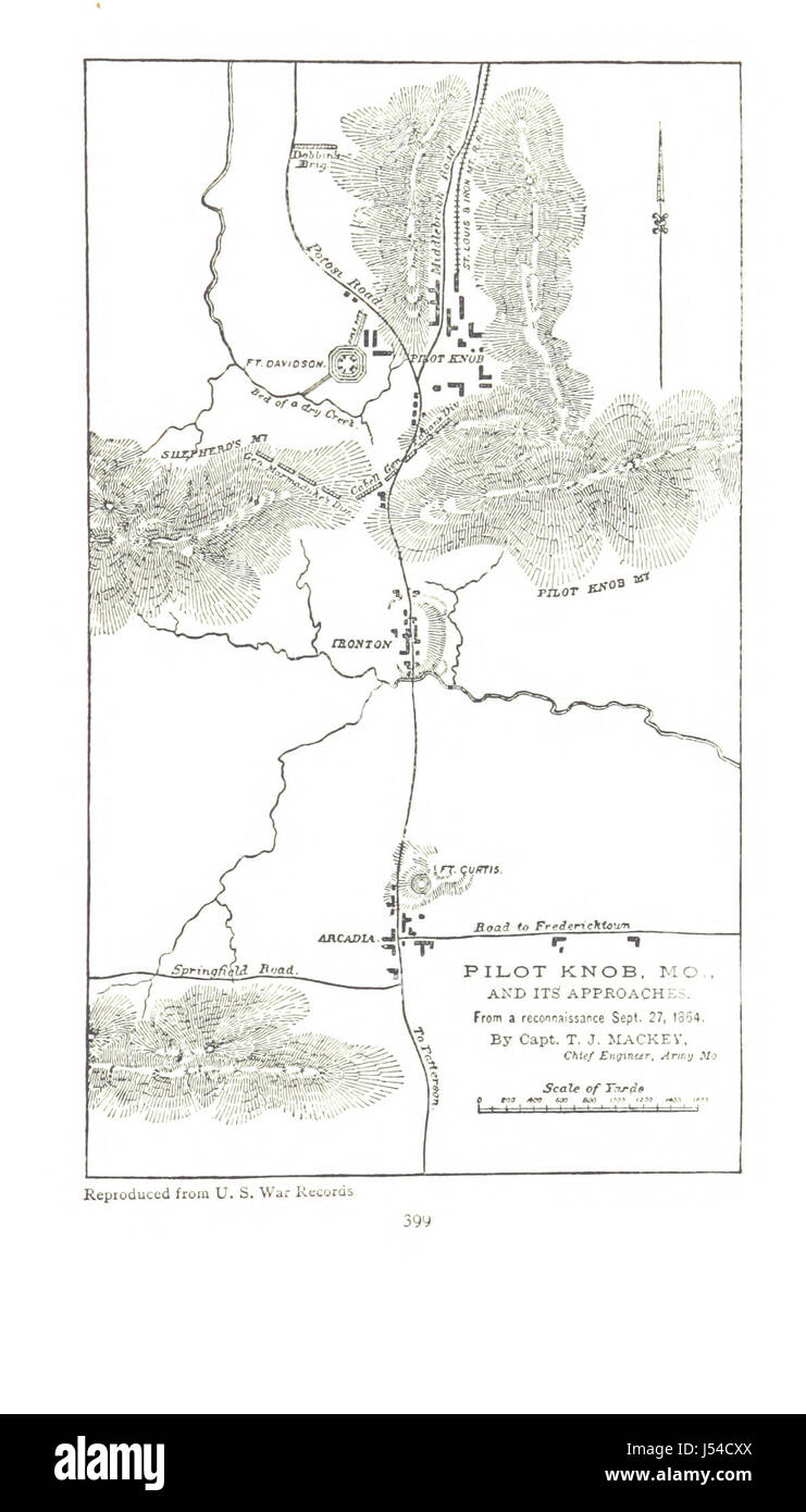 Image taken from page 435 of 'The Civil War on the Border. A narrative of operations in Missouri, Kansas, Arkansas, and the Indian Territory during the years 1861-62 (1863-65), based upon the official reports ... Second edition, revised. [With portraits a Stock Photo