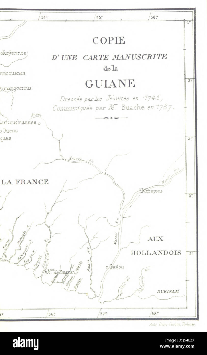 Image taken from page 45 of 'Histoire de la Guyane française' Stock Photo