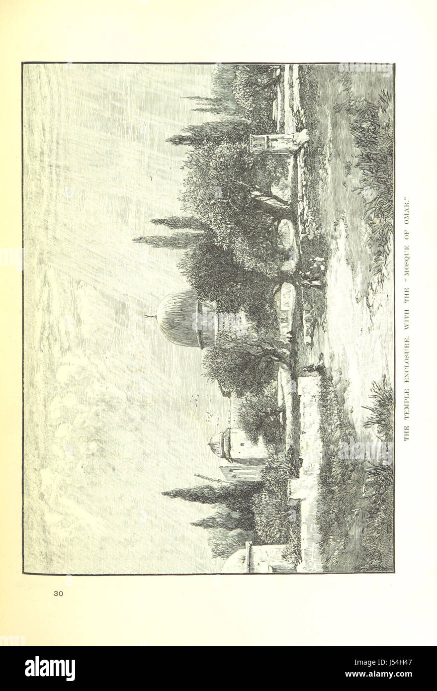 'The Holy Land and the Bible' is a collection of scripture illustrations depicting the landscapes and key religious sites in Palestine, contributing to the visual understanding of biblical geography and history. Stock Photo