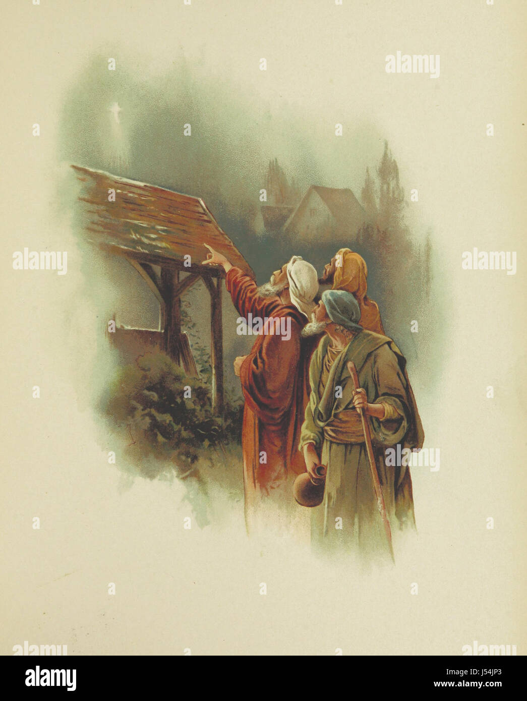 “It came upon the Midnight clear.” A Christmas Carol Stock Photo