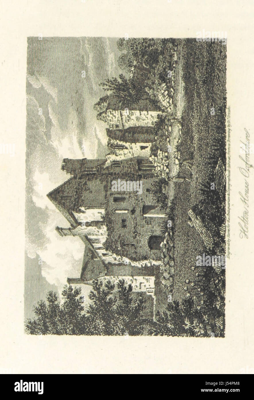 A collection of antique and topographical views of Great Britain, with detailed descriptions of various landmarks, offering a glimpse into historical British sites. Stock Photo